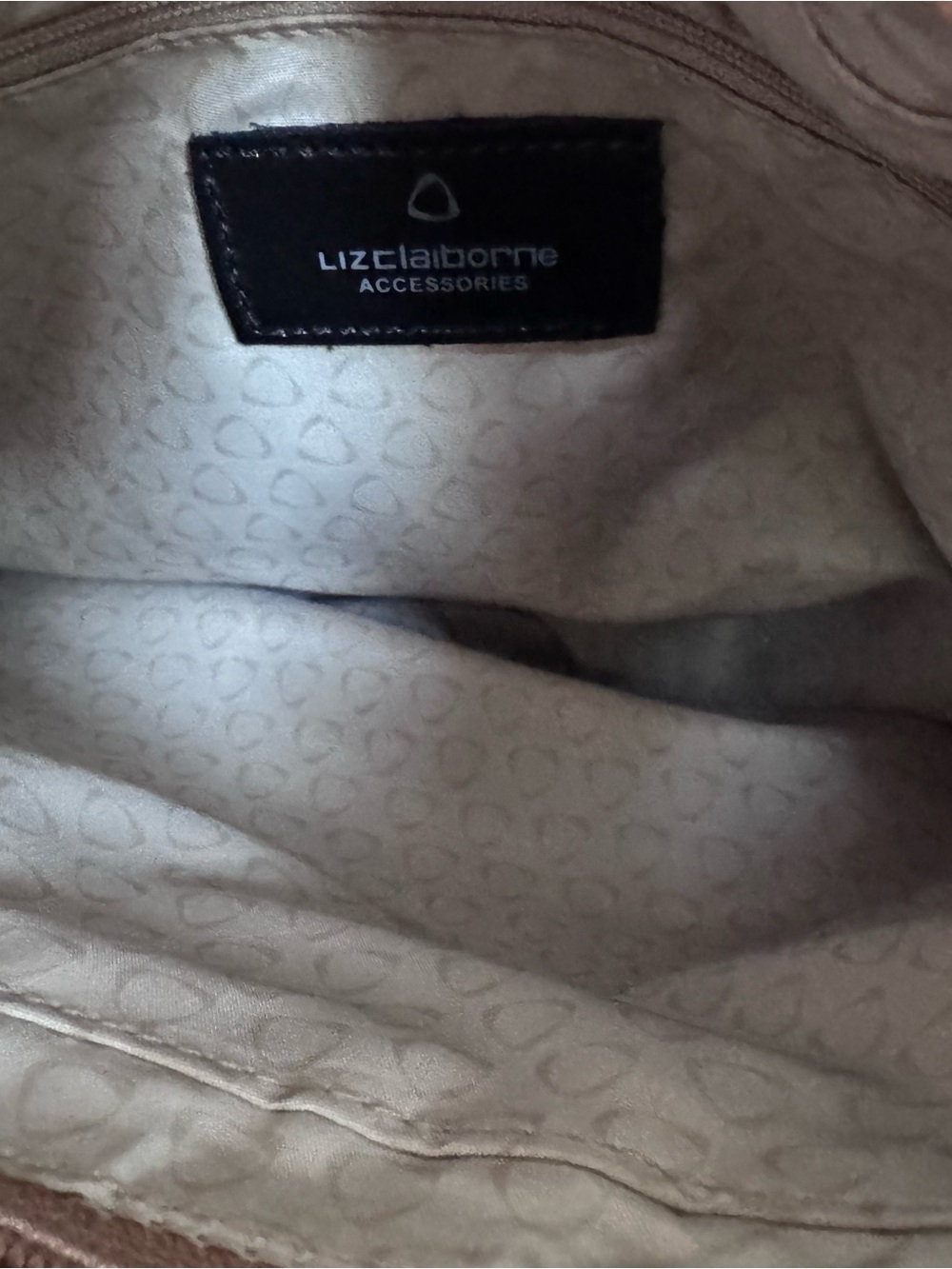 Liz Claiborne Taupe Shoulder Bag Y2K Minimalist Quiet Luxury Everyday Purse EUC - Picture 13 of 14